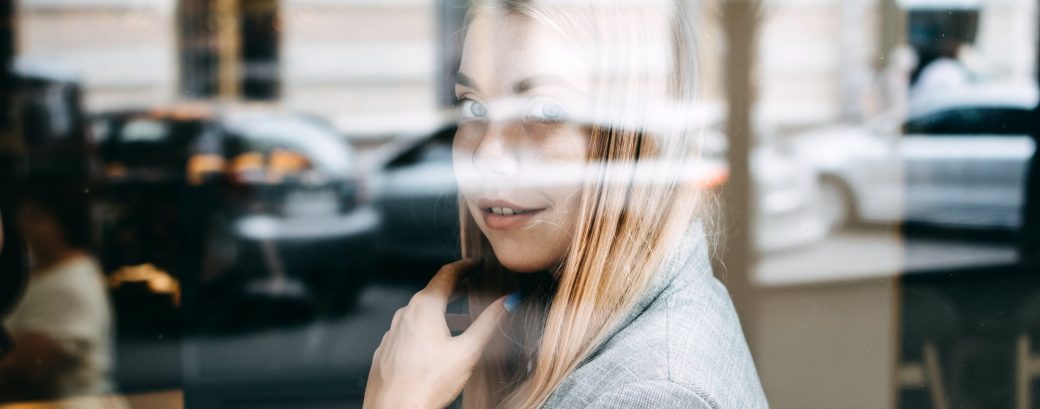 Thoughtful young woman, student girl think at workplace at cafe. Professional content creator Thoughtful young woman, student girl think at workplace at cafe. Professional content creator